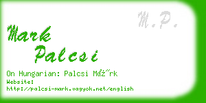 mark palcsi business card